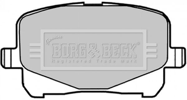 BORG & BECK Комплект тормозных колодок, дисковый тормоз BBP1835